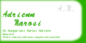 adrienn marosi business card